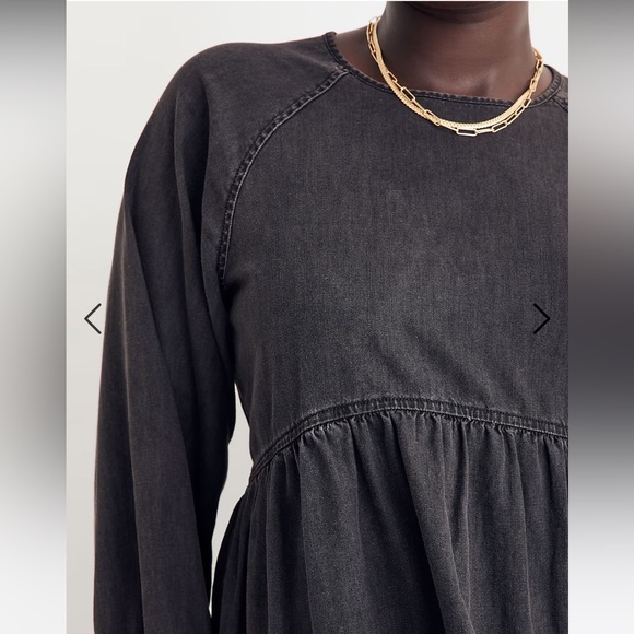 Madewell Denim Raglan-Sleeve Mini Dress in Lunar Wash - Picture 5 of 16